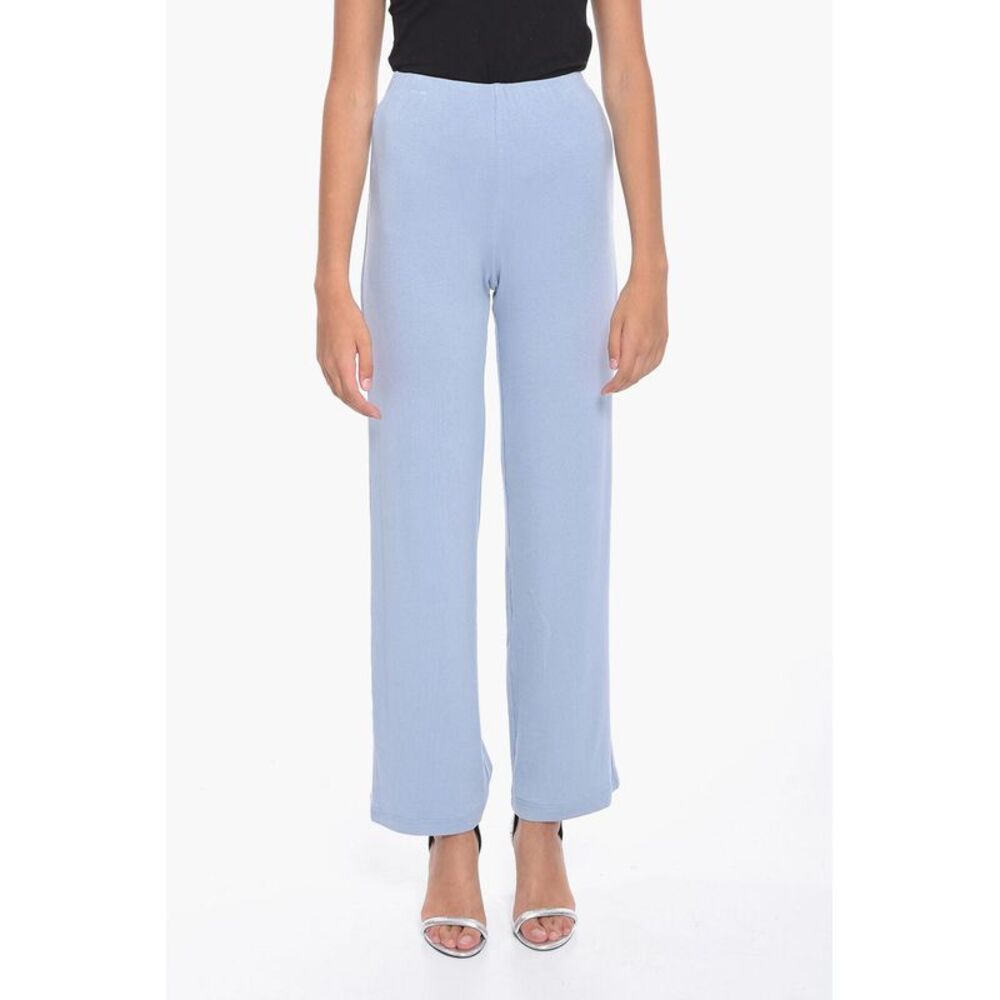 High-Waist Ribbed Palazzo Pants